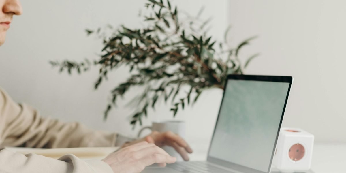 Person using a memory training app on a laptop