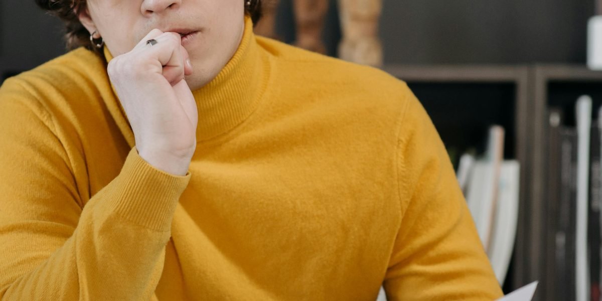 Engaging in deep thought, symbolizing the mental workout provided by chess and Stockfish.