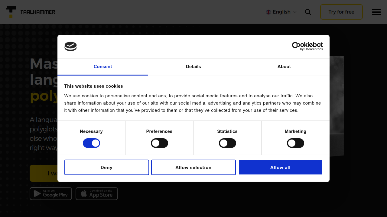 A glimpse into Taalhammer, a language learning app leveraging spaced repetition for effective vocabulary acquisition.