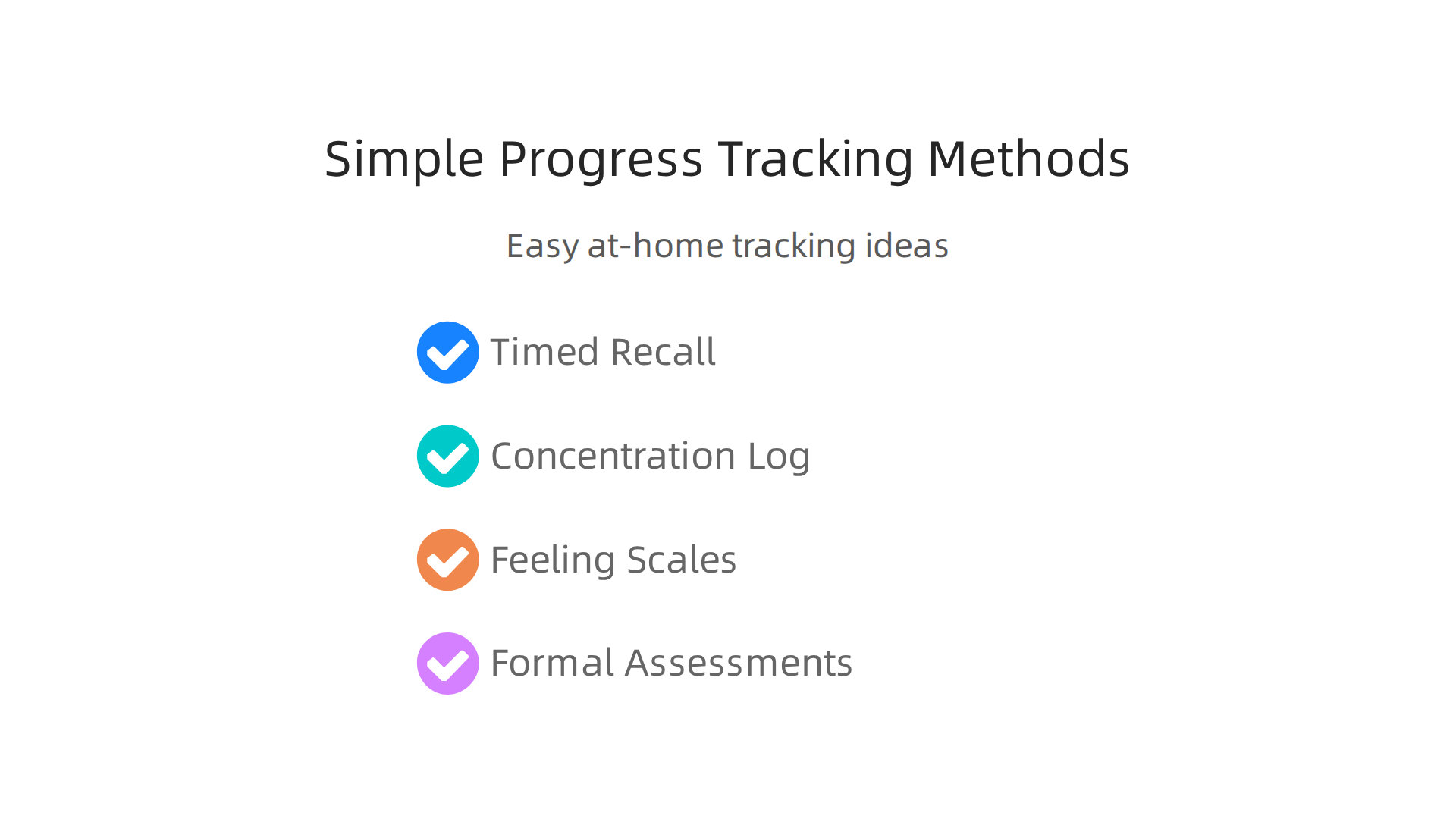 Infographic detailing easy, at-home methods for individuals to track their cognitive improvement from brain training.