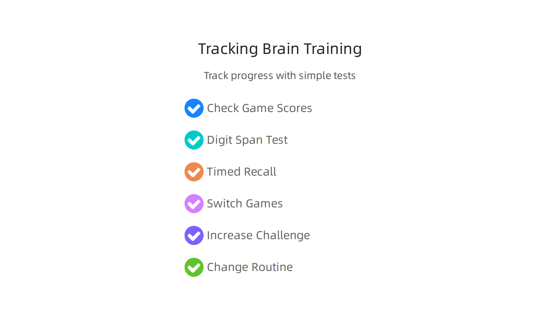 Track your progress using in-game metrics and simple tests, then adjust your training to ensure continuous cognitive growth.