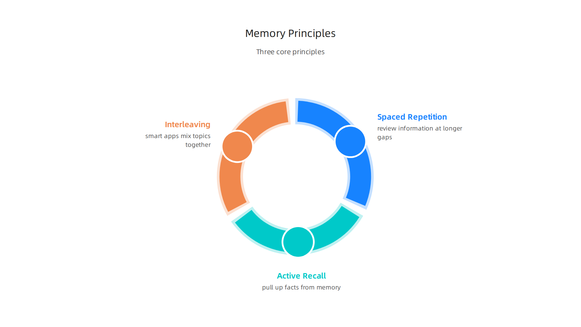 Explore the scientific principles: spaced repetition, active recall, and interleaving, that power clever memory apps.
